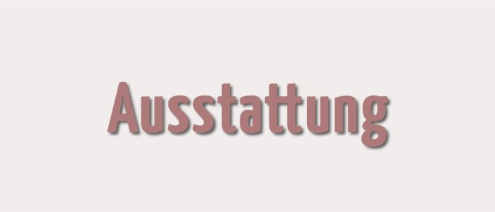 Kategoriebild zu Ausstattung