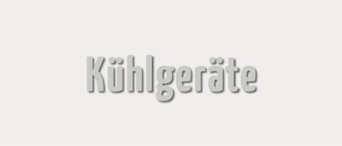 Kategoriebild zu Kühlgeräte