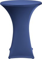 Stehtischbezug Ø 80 cm marineblau