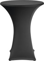 Stehtischbezug Ø 80 cm schwarz