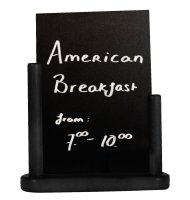 Tischtafel inkl. Gestell aus Holz schwarz A4