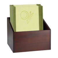 Speisekarten-Box dunkelbraun