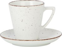 Porzellanserie "Granja" weiß Tasse obere Kaffee Grande