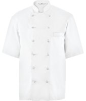 Kochjacke Herren, Brustleistentasche, halbarm Größe M