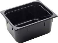 GN Behälter 1/2 Polycarbonat schwarz T: 150mm