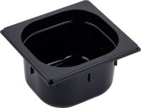 GN Behälter 1/6 Polycarbonat schwarz T: 100mm