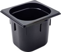 GN Behälter 1/6 Polycarbonat schwarz T: 150mm