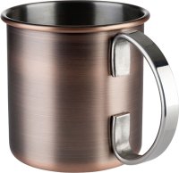 Becher "Moscow Mule" Antik-Kupferlook, glatt, matt, Ø 9,0 cm, H: 9,0 cm, 0,45 L