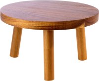 Buffetständer "Holzfuß" Ø 25 cm, H: 15 cm