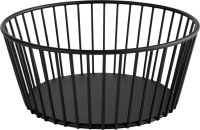 Korb "Urban" Metall, schwarz Ø 20 cm x H: 8,5 cm