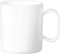 Becher "Colour" mit Henkel weiss