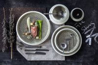 Porzellan Serie "Samoa" grau