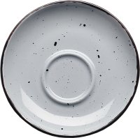 Porzellanserie "Granja" grau Tasse untere Espresso