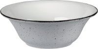 Porzellanserie "Granja" grau Schüssel, 18,5 cm