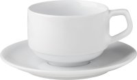 Hotelporzellan "Rotondo" Tasse stapelbar Espresso obere