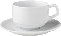 Hotelporzellan "Rotondo" Tasse stapelbar Kaffee obere