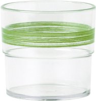 Trinkbecher "Colour" 0,23L SAN klar/grün