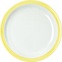 Teller flach "Colour" Ø23,5cm Melamin  gelb