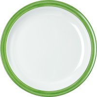 Teller flach "Colour" Ø23,5cm Melamin  grün