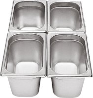 GN-Behälter 1/4 Edelstahl