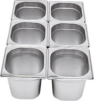 GN-Behälter 1/6 Edelstahl 100mm