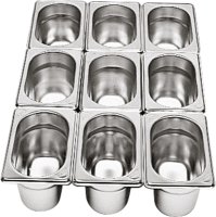 GN-Behälter 1/9 Edelstahl