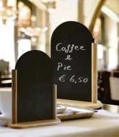 Tischtafel inkl. Gestell aus Holz dunkel