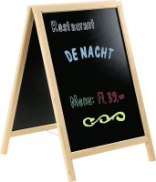 Standtafel doppelseitig, natur