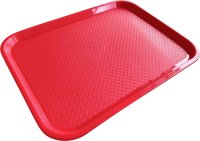 Serviertablett PP 41,5x31cm rot