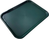 Serviertablett PP 41,5x31cm dunkelgrün