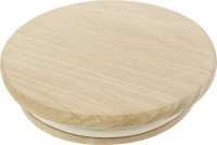Holzdeckel Buche mit Silikonring Ø 6cm