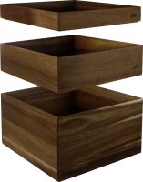 Buffetsystem "Nord" Holzkasten 1/2 GN