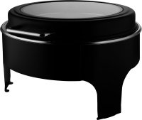 Chafing Dish rund, schwarz