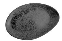 Porzellanserie „Ebony" Teller flach oval
