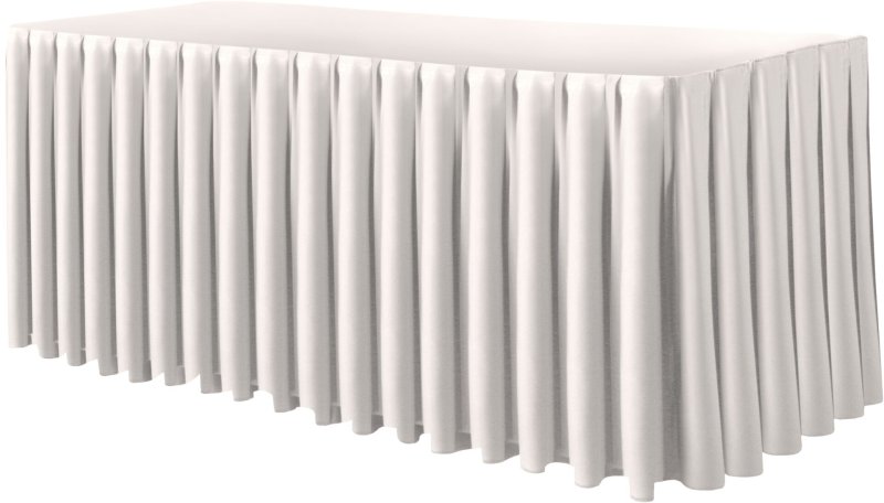 Skirting mit Kellerfalte "Excaliber" 410cm weiß (2)