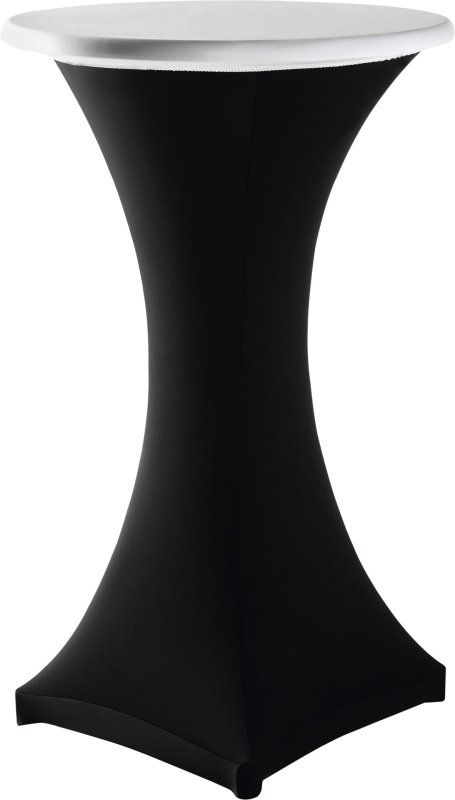 Tischplattenbezug Ø 70 cm weiß (1)
