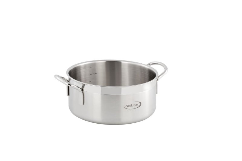 Bratentopf flach "Cookmax Gourmet" Ø 20 cm, H: 9 cm. Inhalt 2,8L (1)