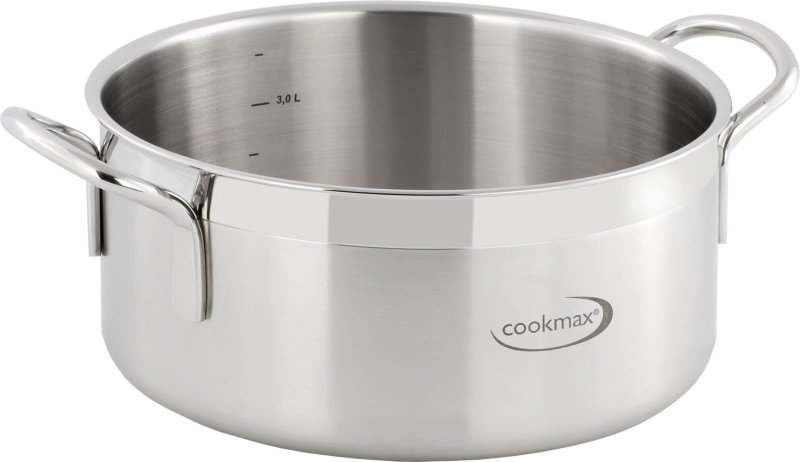 Bratentopf flach "Cookmax Gourmet" Ø 20 cm, H: 9 cm. Inhalt 2,8L (2)