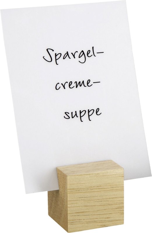 Kartenhalter „Würfel“ natur (2)