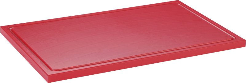 Schneidbrett mit Saftrille rot 40x30x2cm (1)