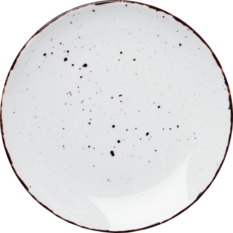 Porzellanserie "Granja" weiß Teller flach Coup-Form, 20,5 cm (1)
