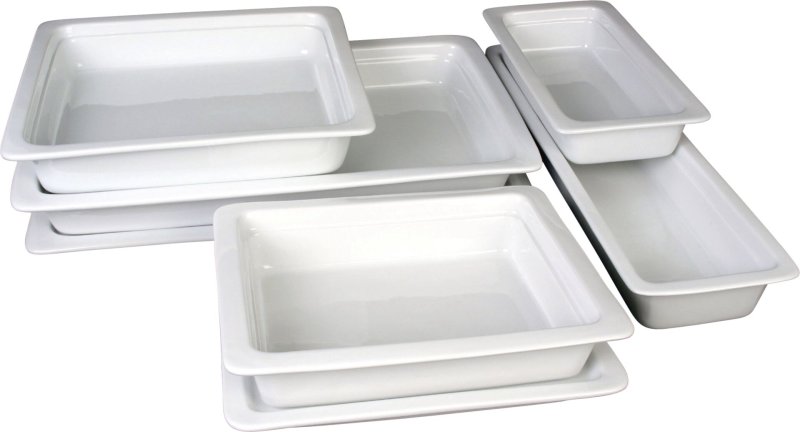 GN-Behälter, Porzellan, 65 mm tief 2/4 GN (4)