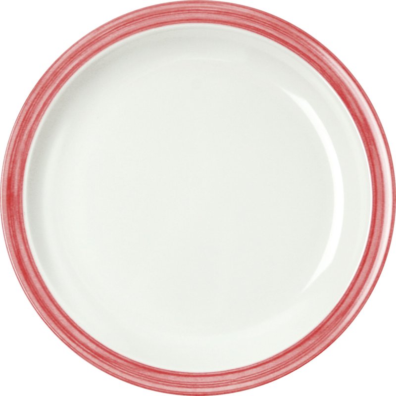 Teller flach "Colour" Ø23,5cm Melamin  cherry-rot (1)