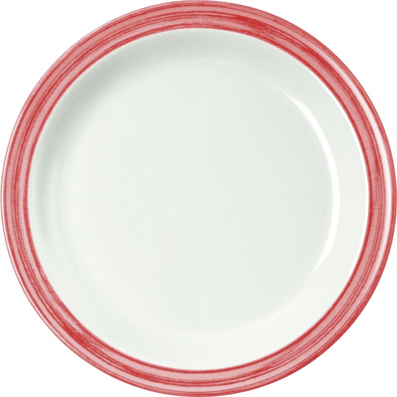 Teller flach "Colour" Ø19,5cm Melamin  cherry-rot (1)
