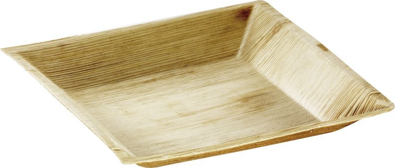 Schale/ Teller quadratisch "Palmblatt" flach (Teller) (1)