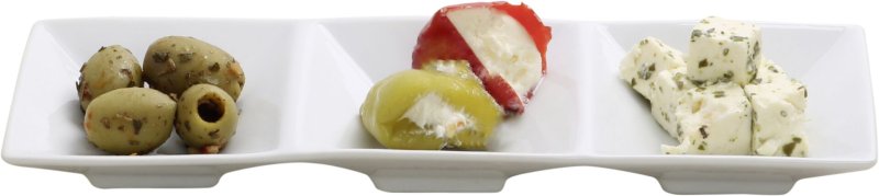 Schale Dip-Felder "Empire" 3 Felder 24x8cm (1)