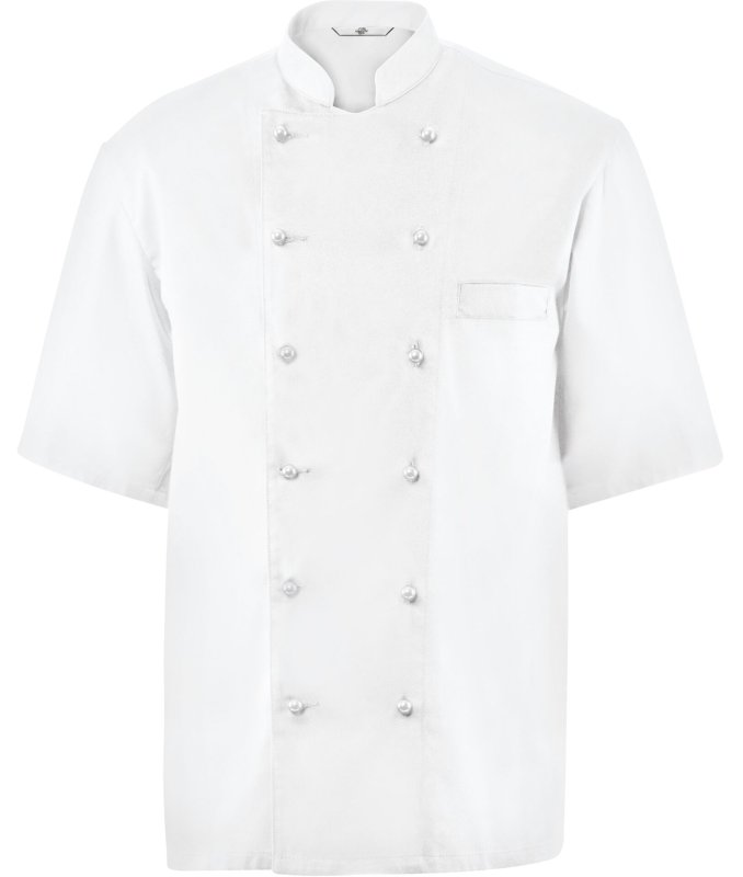Kochjacke Herren, Brustleistentasche, halbarm Größe S (2)