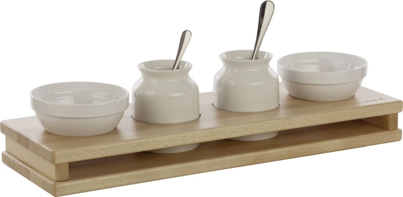 Display "Wood" 4 Aussparungen Ø 10cm (2)