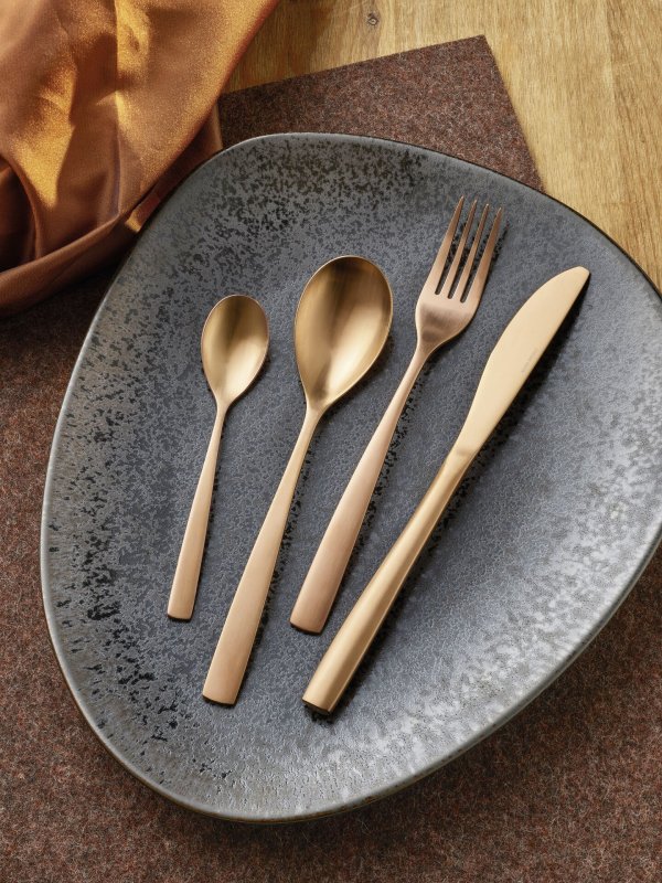 Besteckserie "MiCo Mixed Colors" satin Kuchengabel "Black" (6)