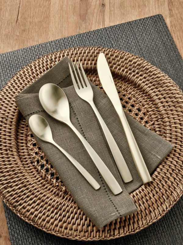 Besteckserie "MiCo Mixed Colors" satin Kuchengabel "Black" (7)